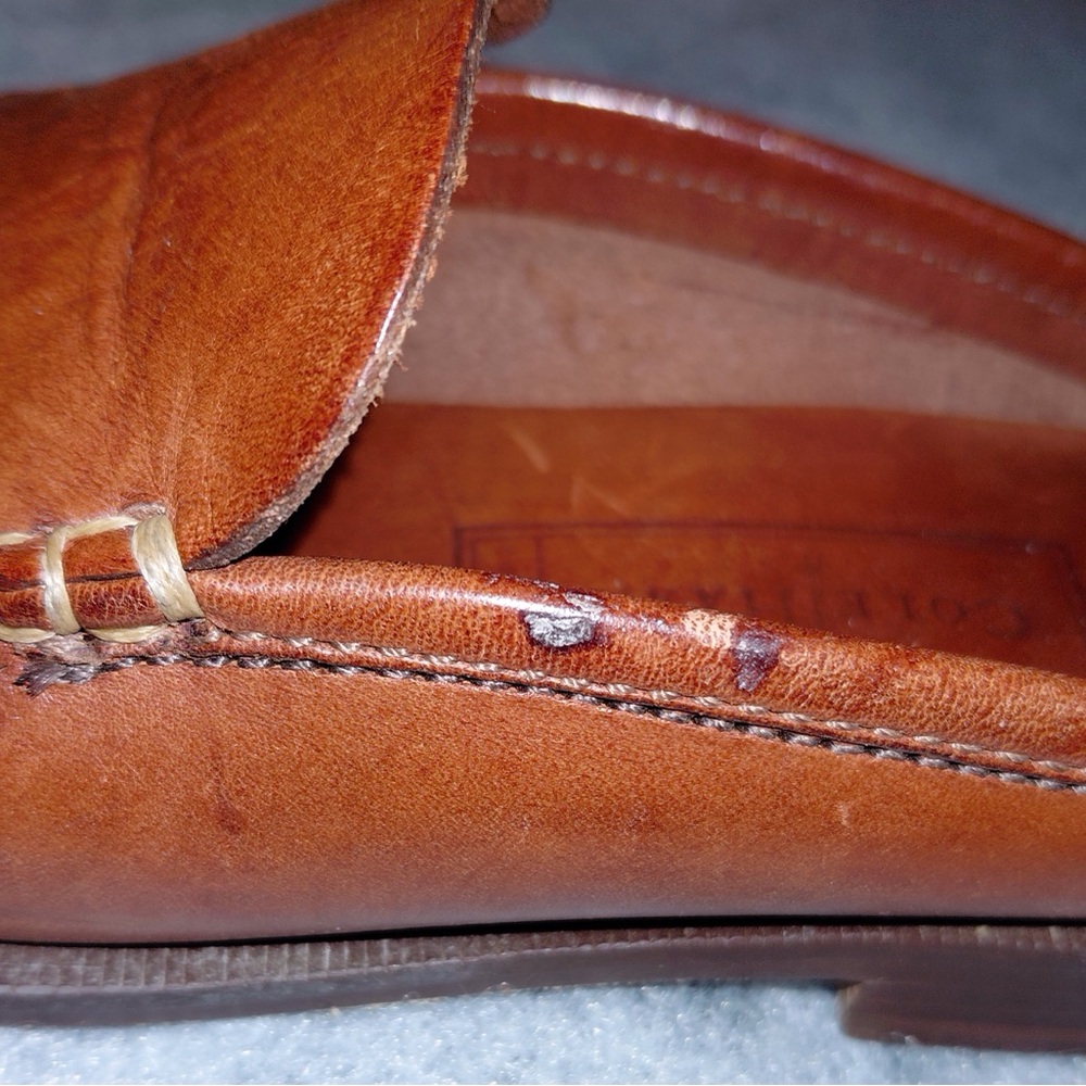 Cole Haan Brown Leather Slip-On Mules Women’s Size 5.5 - Picture 4 of 16